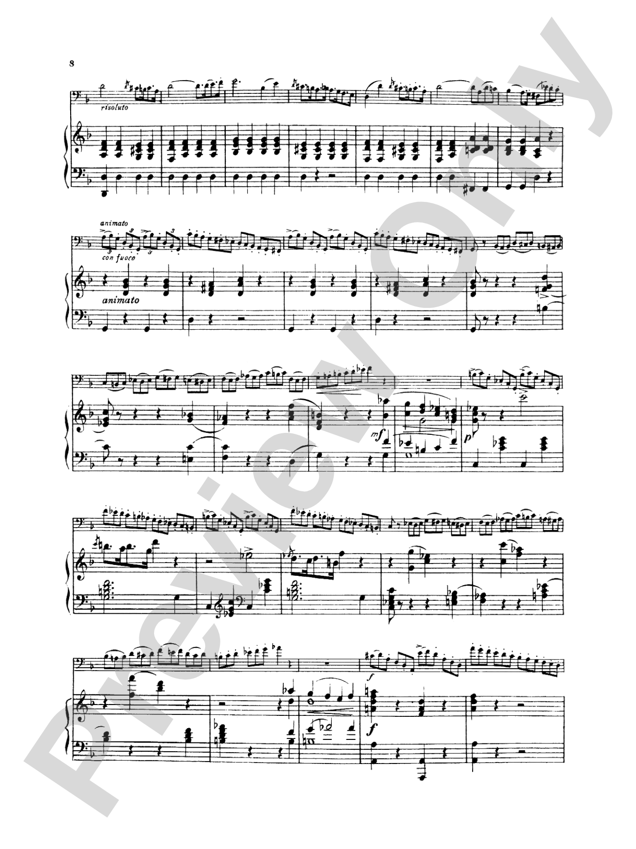 Weber: Concerto, Op. 75: Bassoon & Piano Part(s)