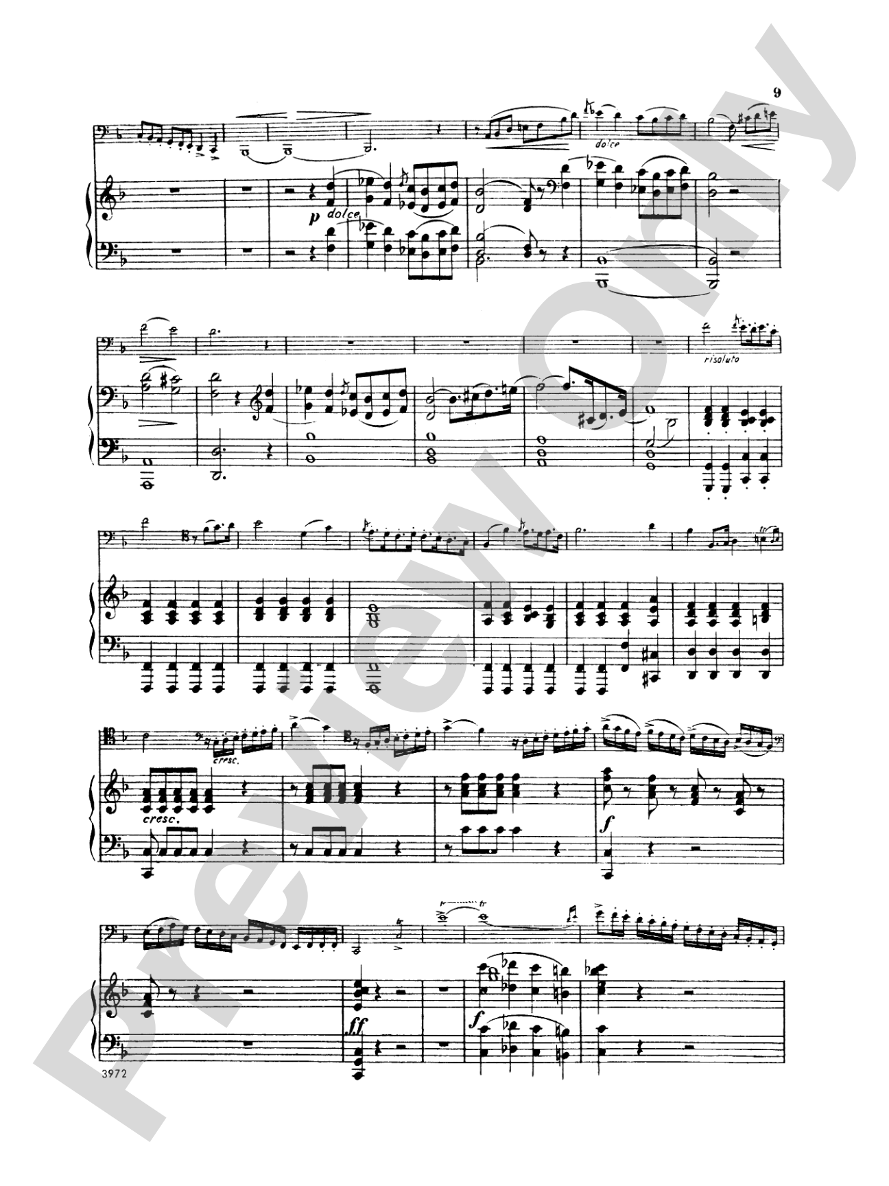 Weber: Concerto, Op. 75: Bassoon & Piano Part(s)