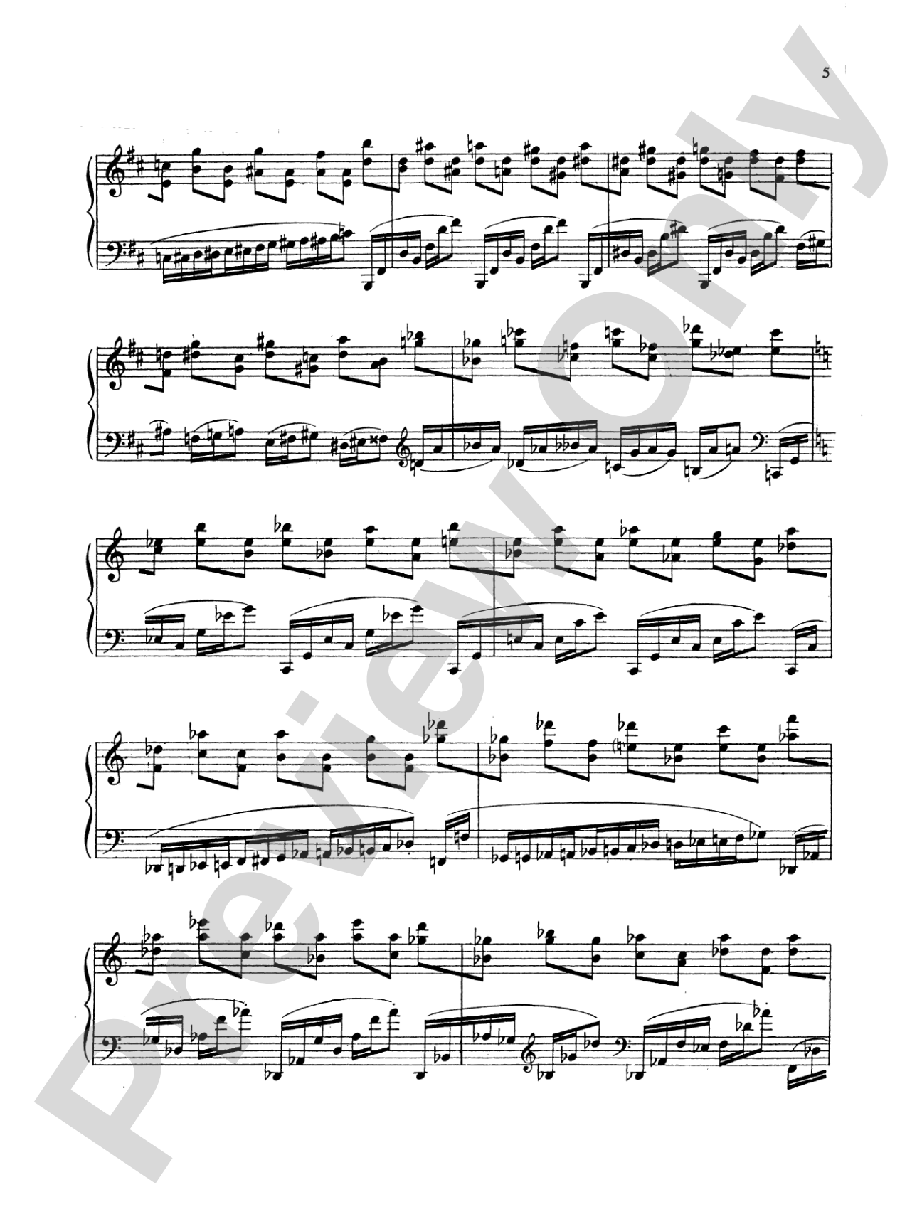Stravinsky: Etude, Op. 7, No. 4: Piano Sheet