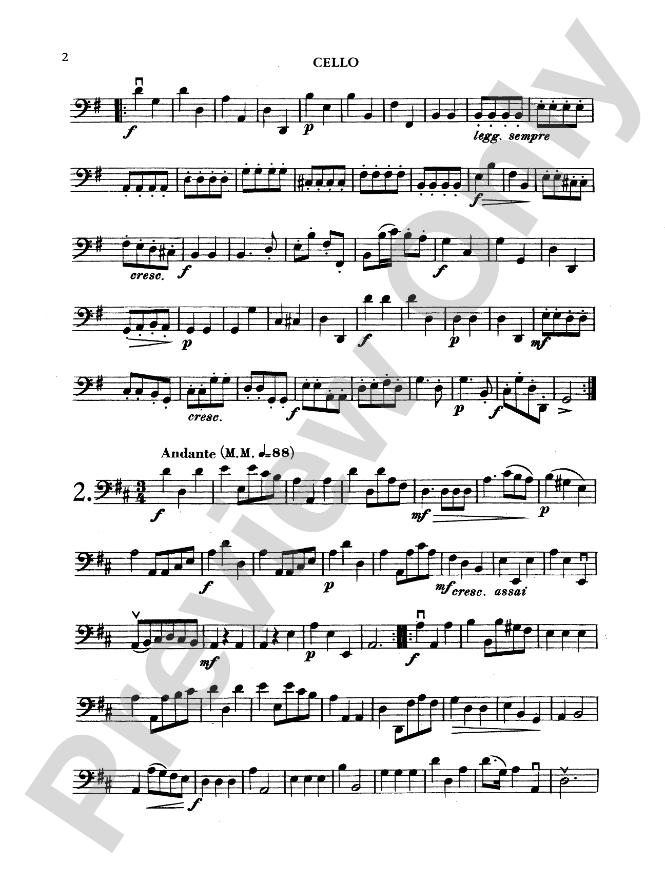 Tartini: Two Sonatas for String Trio (Score & Parts)