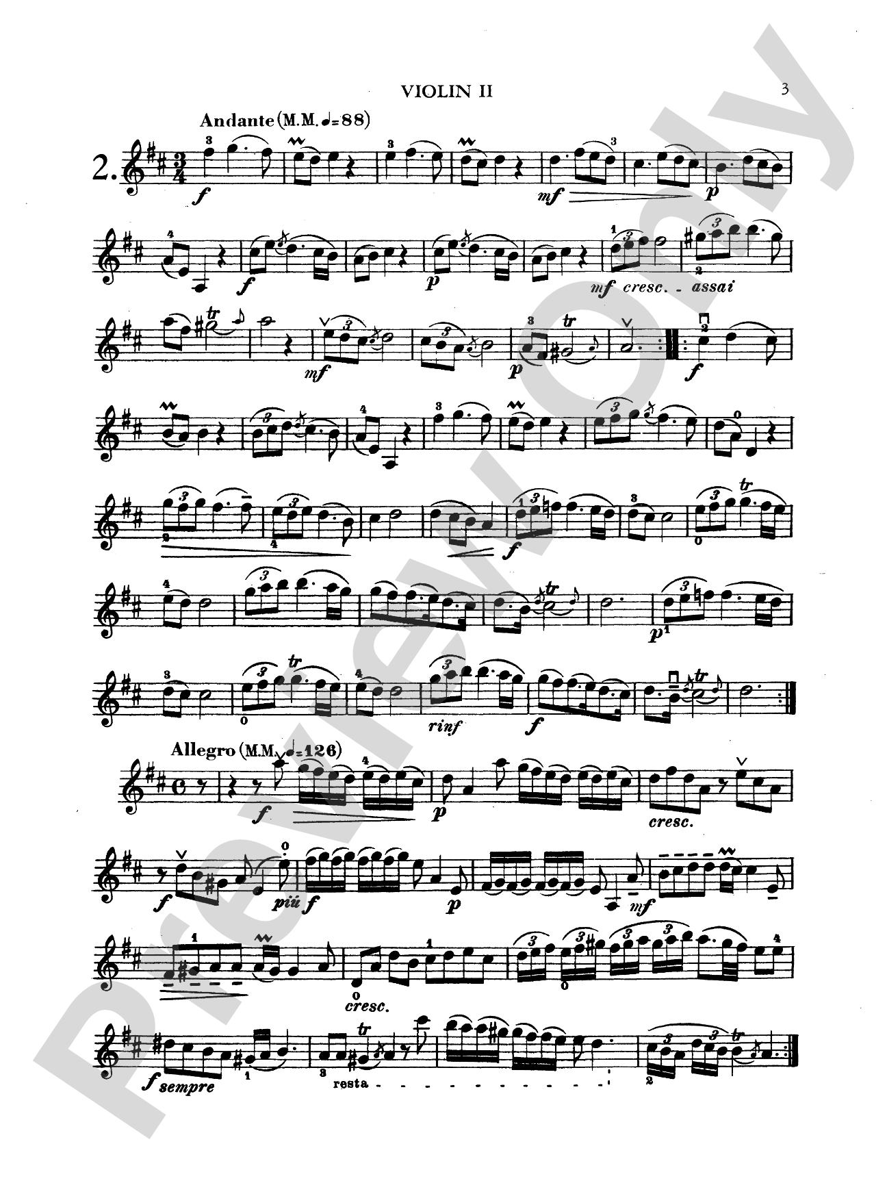 Tartini: Two Sonatas for String Trio (Score & Parts)