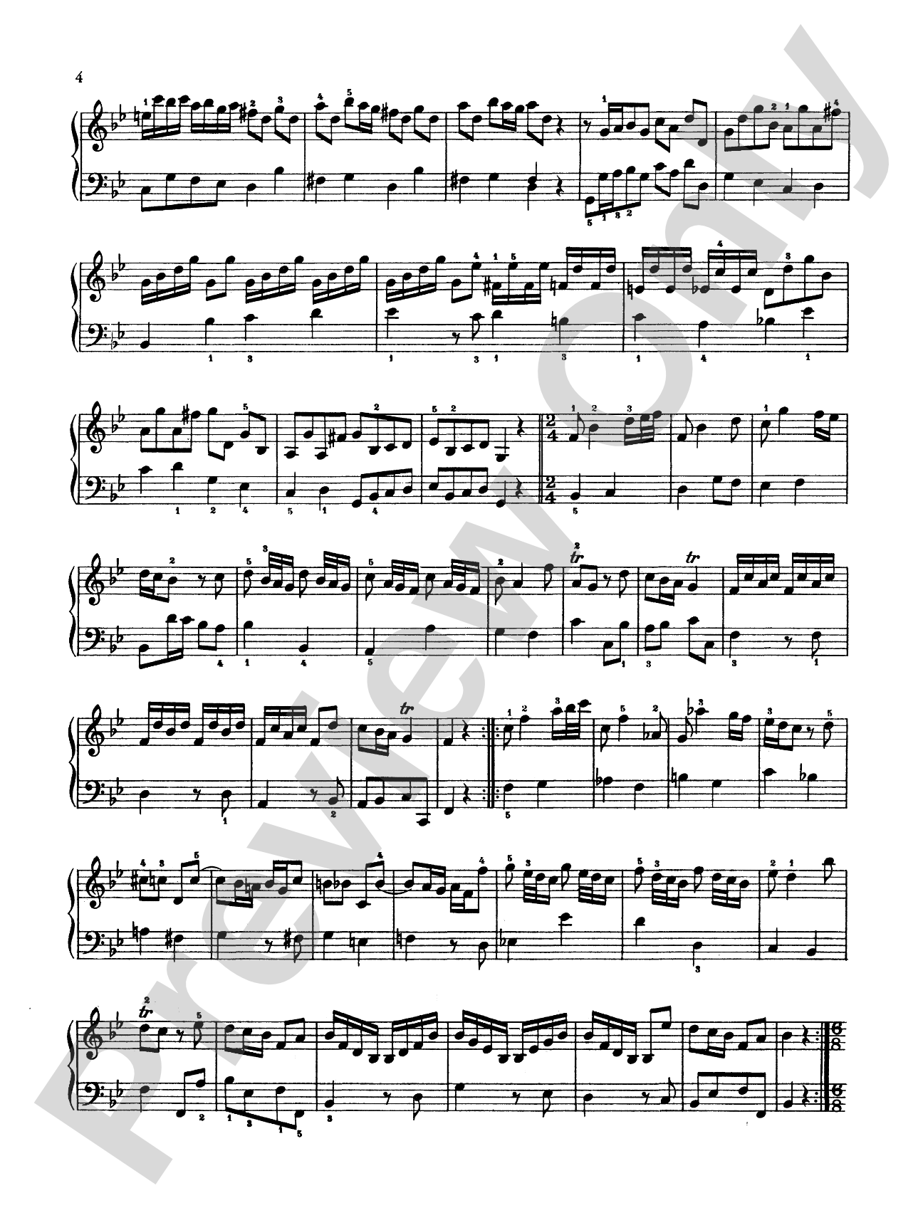 Telemann: Easy Fugues and Little Pieces: Piano Book
