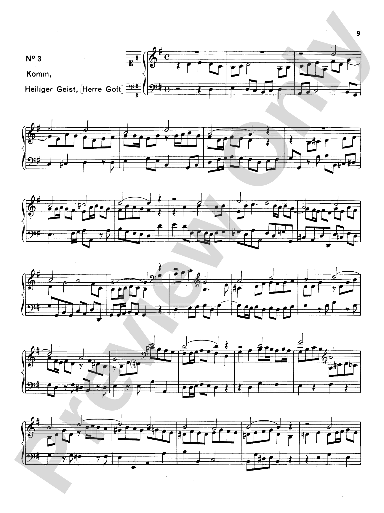 Telemann: Nine Chorale Variations
