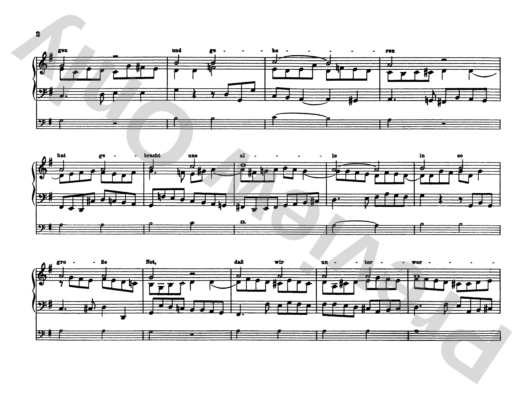 Telemann: Twelve Easy Chorale Preludes: Organ Comb Bound Book