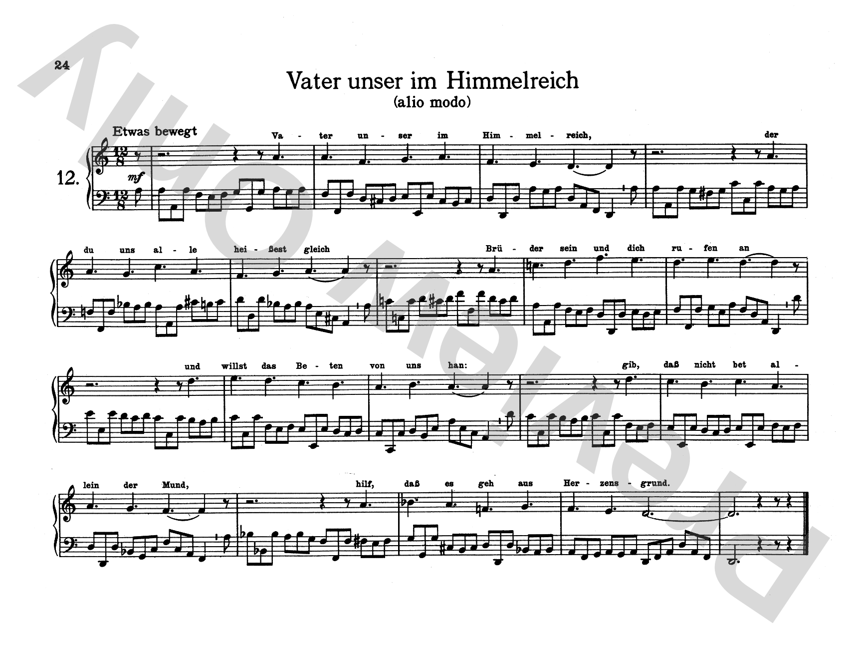 Telemann: Twelve Easy Chorale Preludes