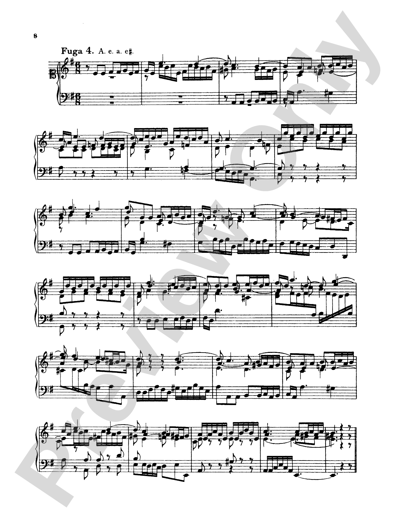 Telemann: Twenty Little Fugues
