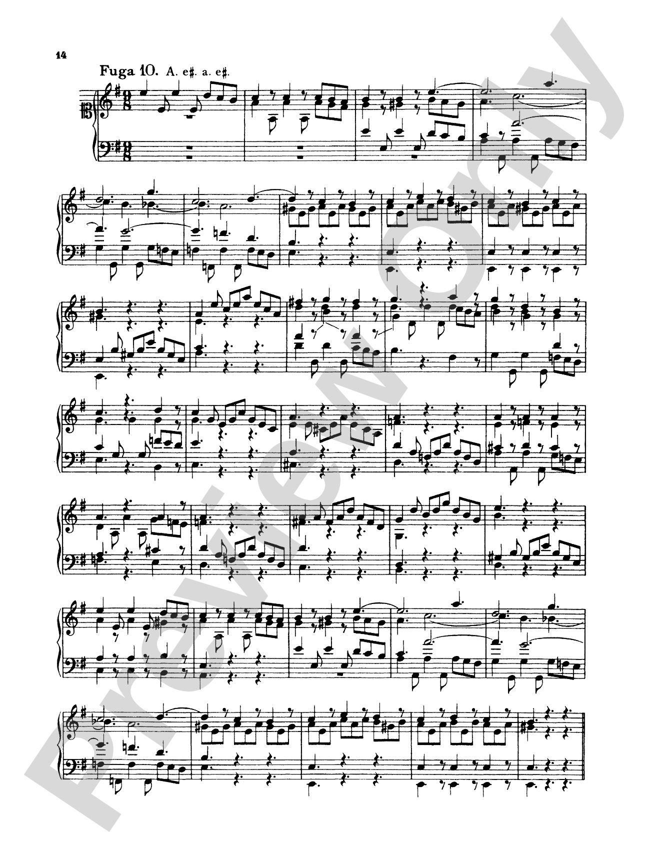 Telemann: Twenty Little Fugues