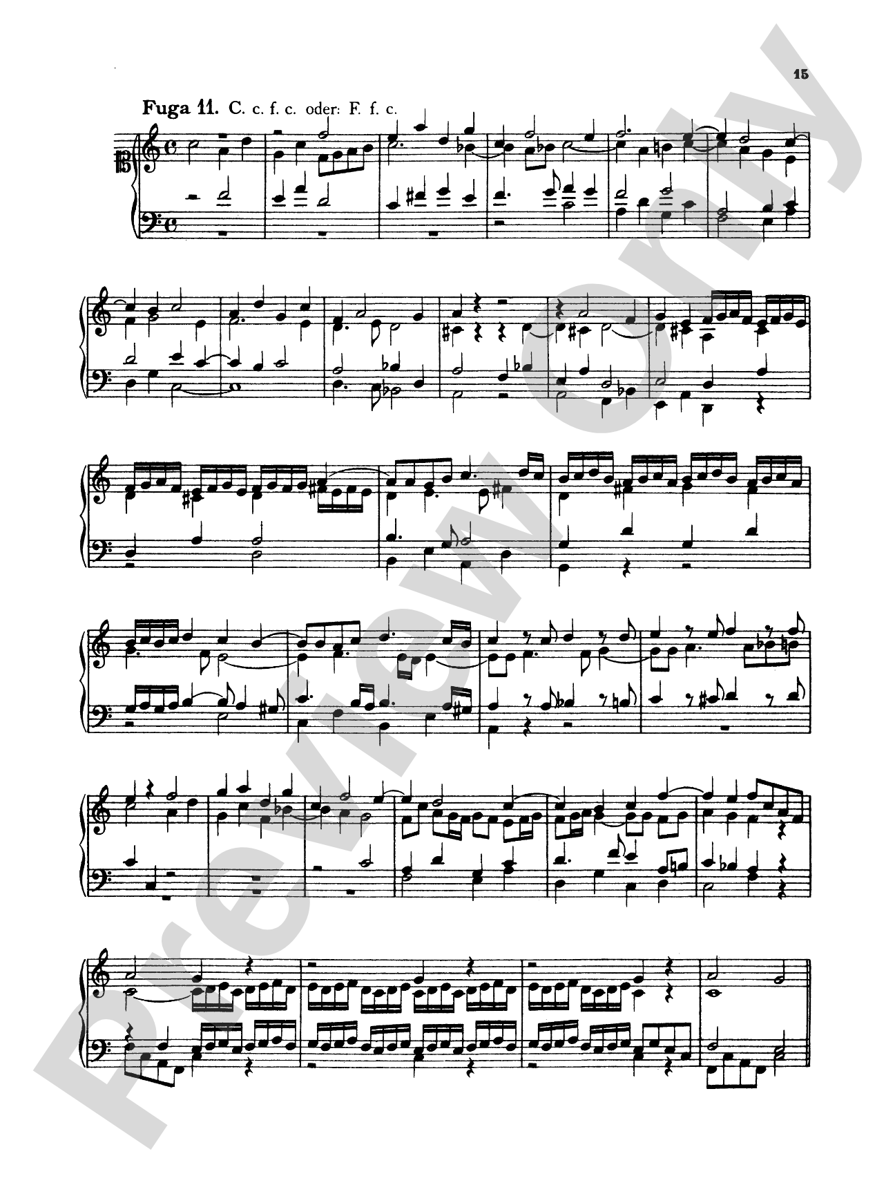 Telemann: Twenty Little Fugues