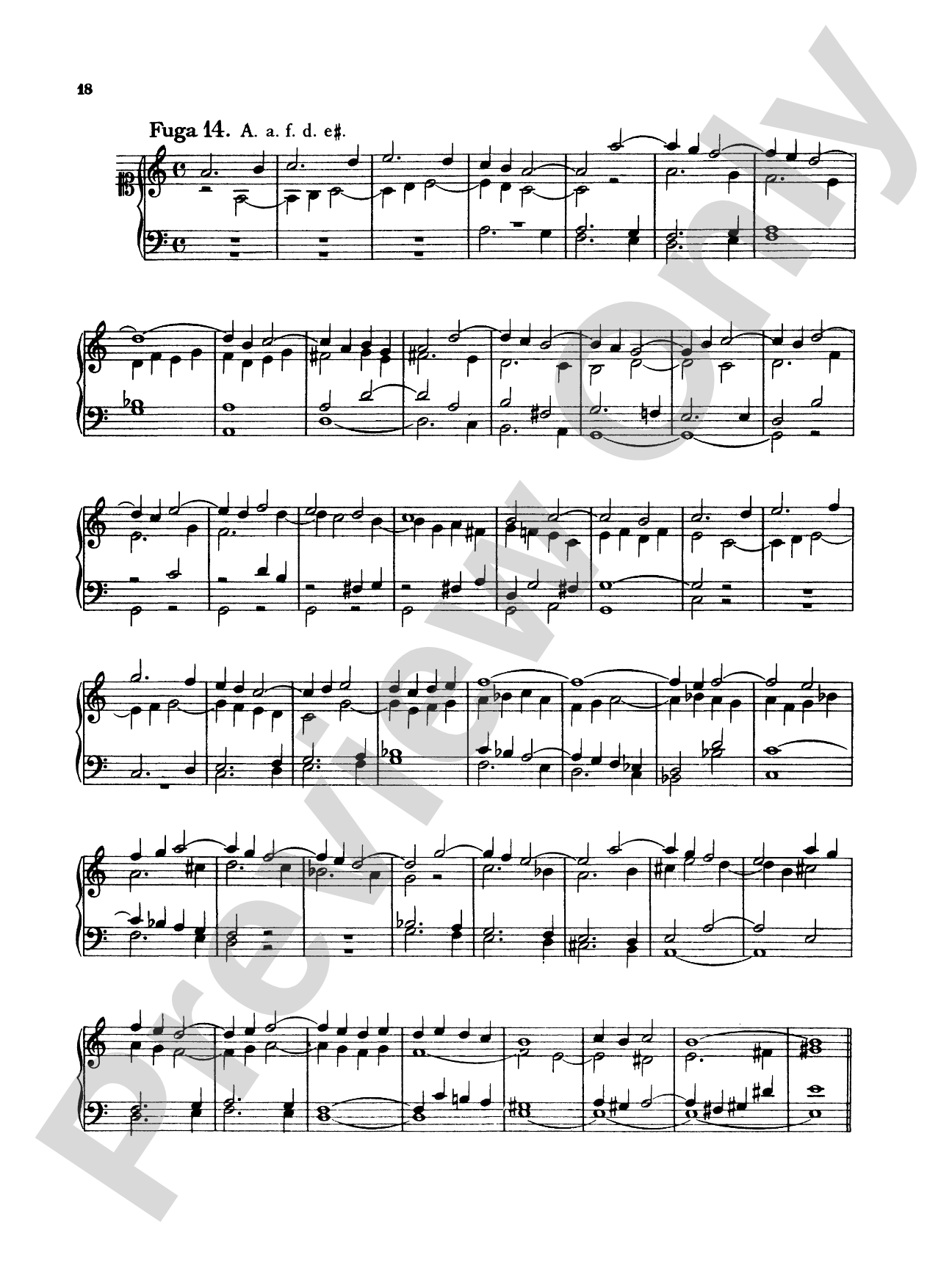 Telemann: Twenty Little Fugues