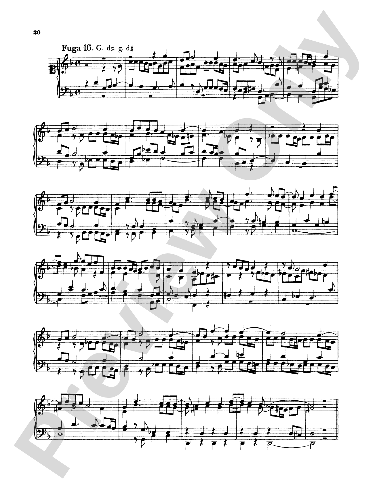 Telemann: Twenty Little Fugues