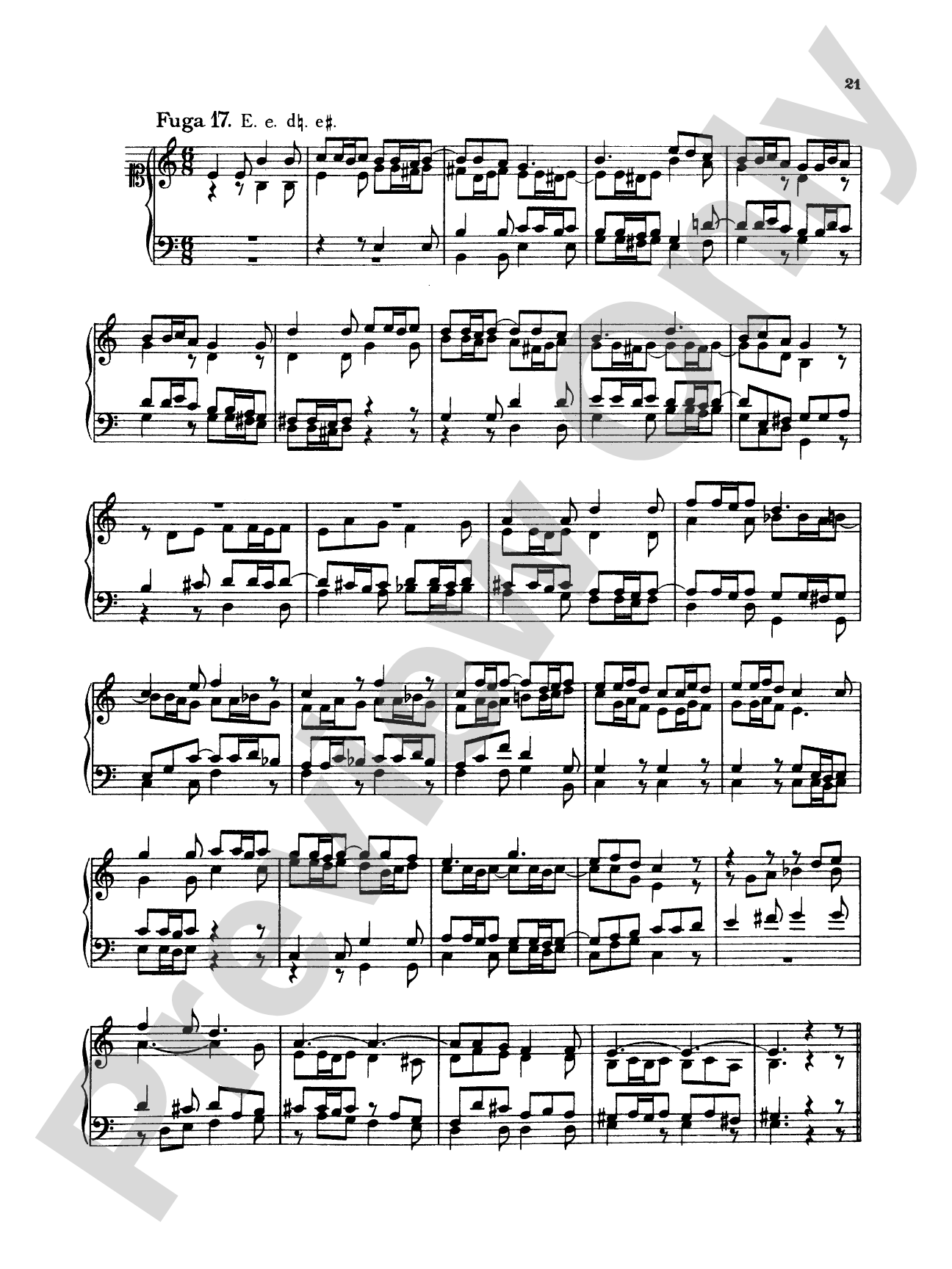Telemann: Twenty Little Fugues