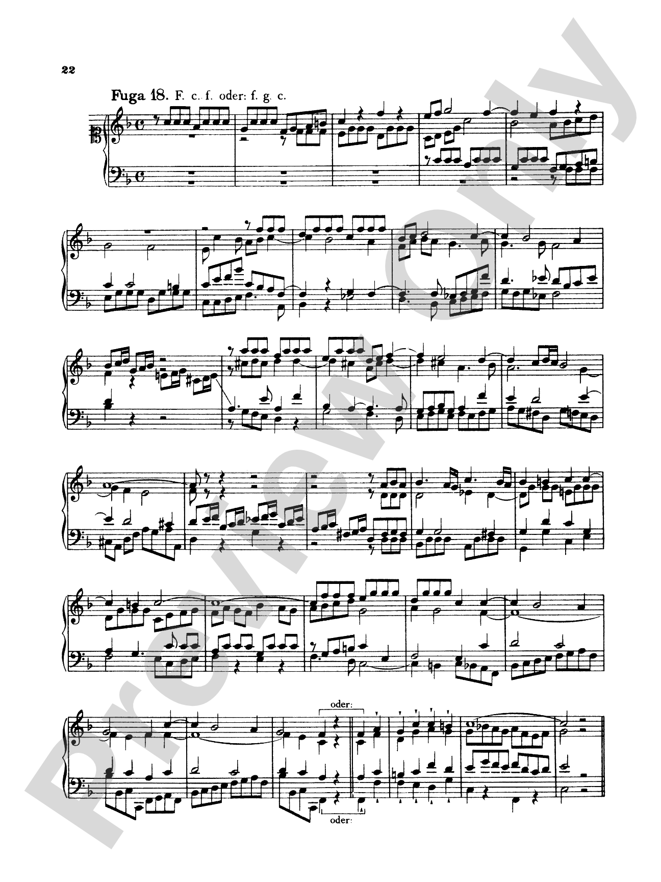 Telemann: Twenty Little Fugues