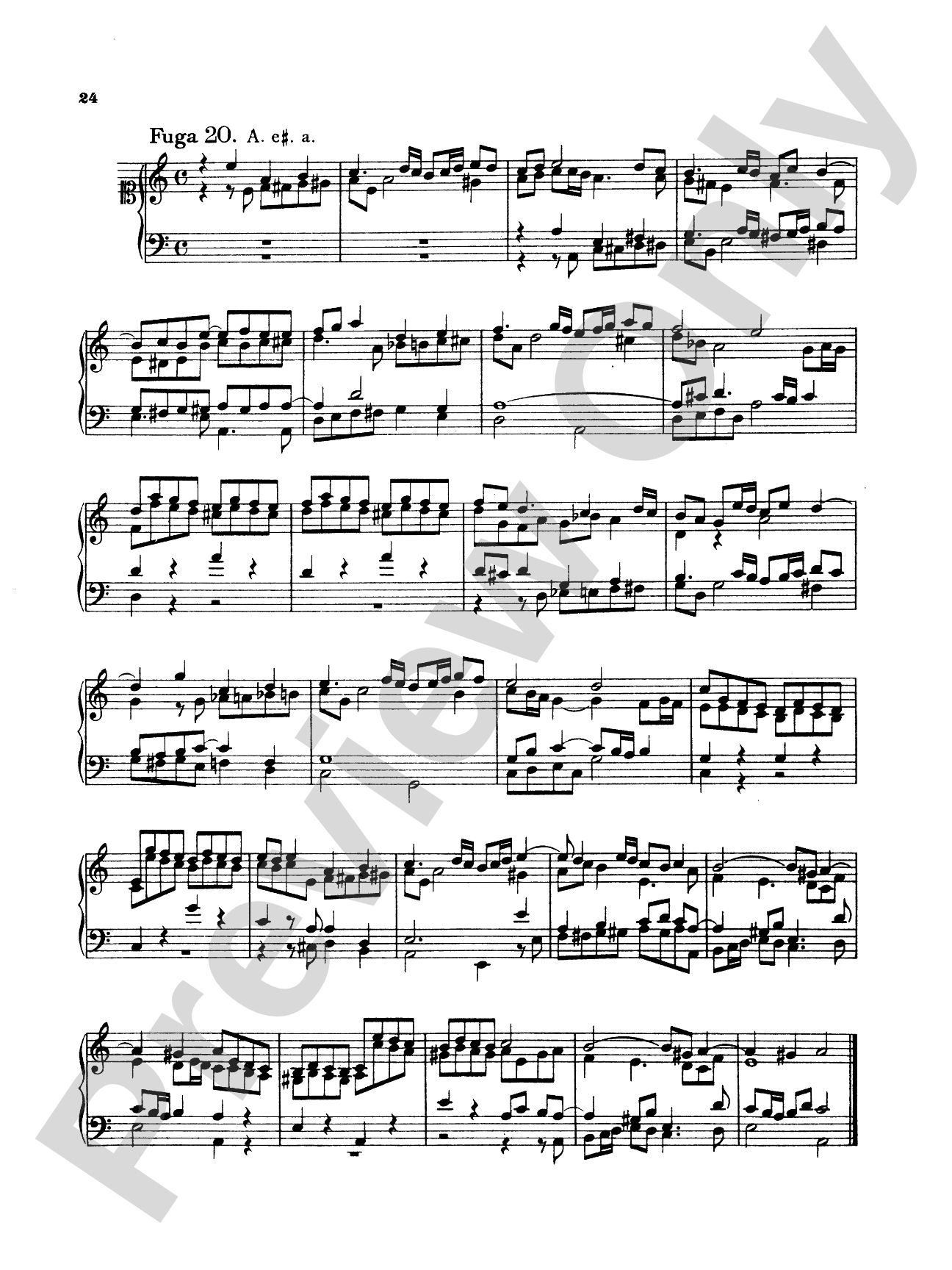 Telemann: Twenty Little Fugues