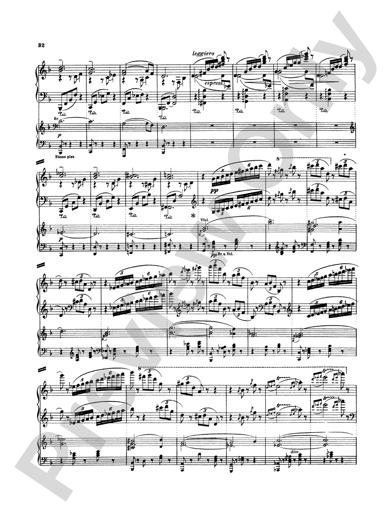 Strauss: Burleske: Piano Duo (2 Pianos, 4 Hands) Book (2 copies required)