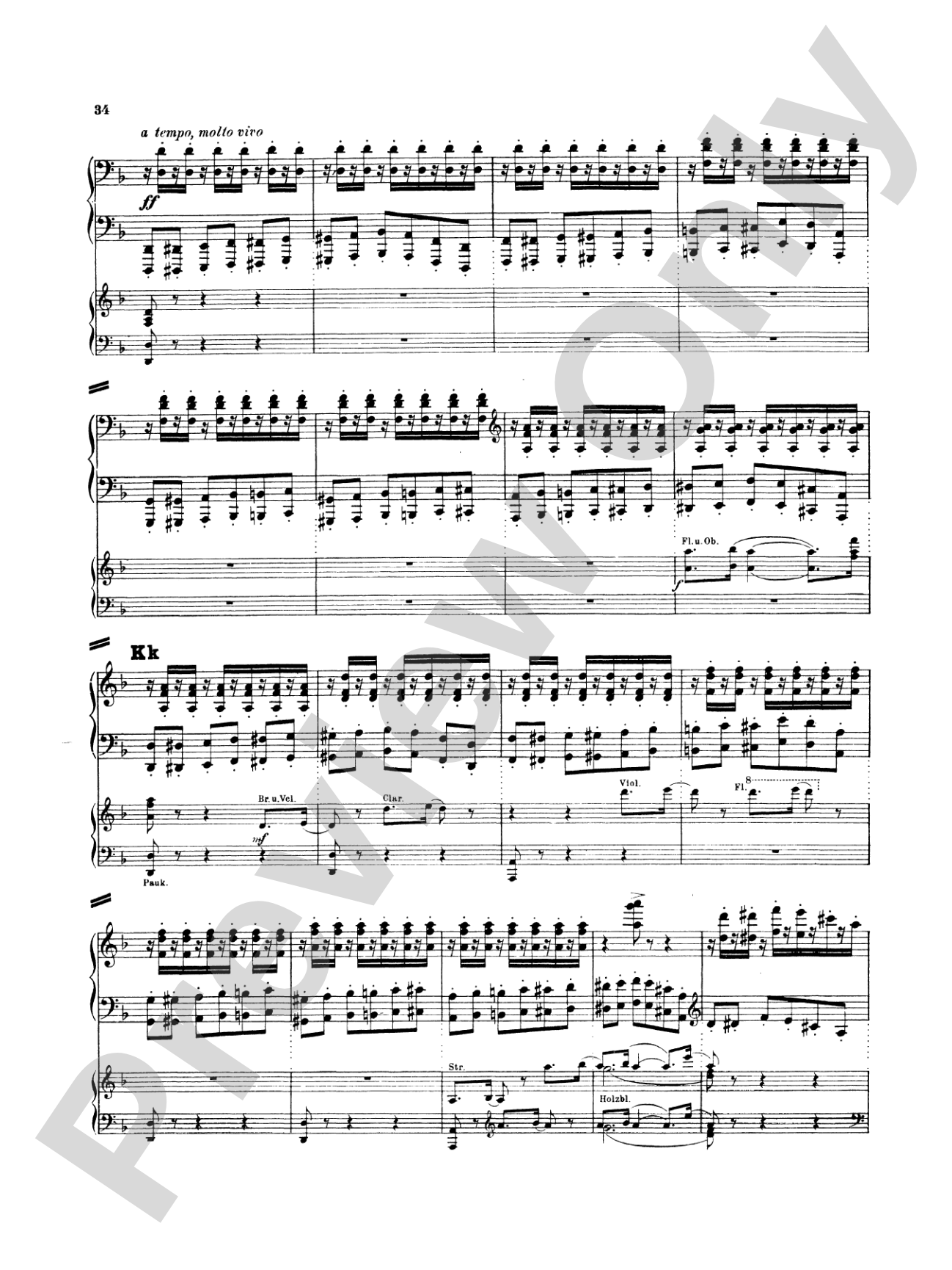 Strauss: Burleske: Piano Duo (2 Pianos, 4 Hands) Book (2 copies required)