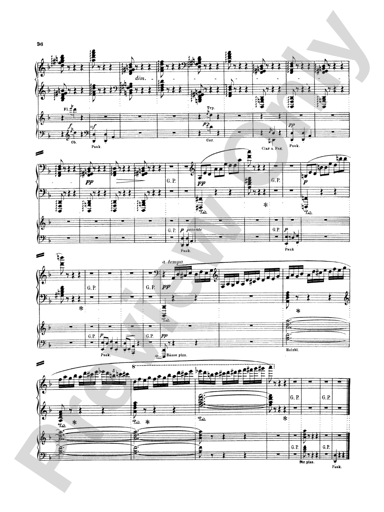 Strauss: Burleske: Piano Duo (2 Pianos, 4 Hands) Book (2 copies required)