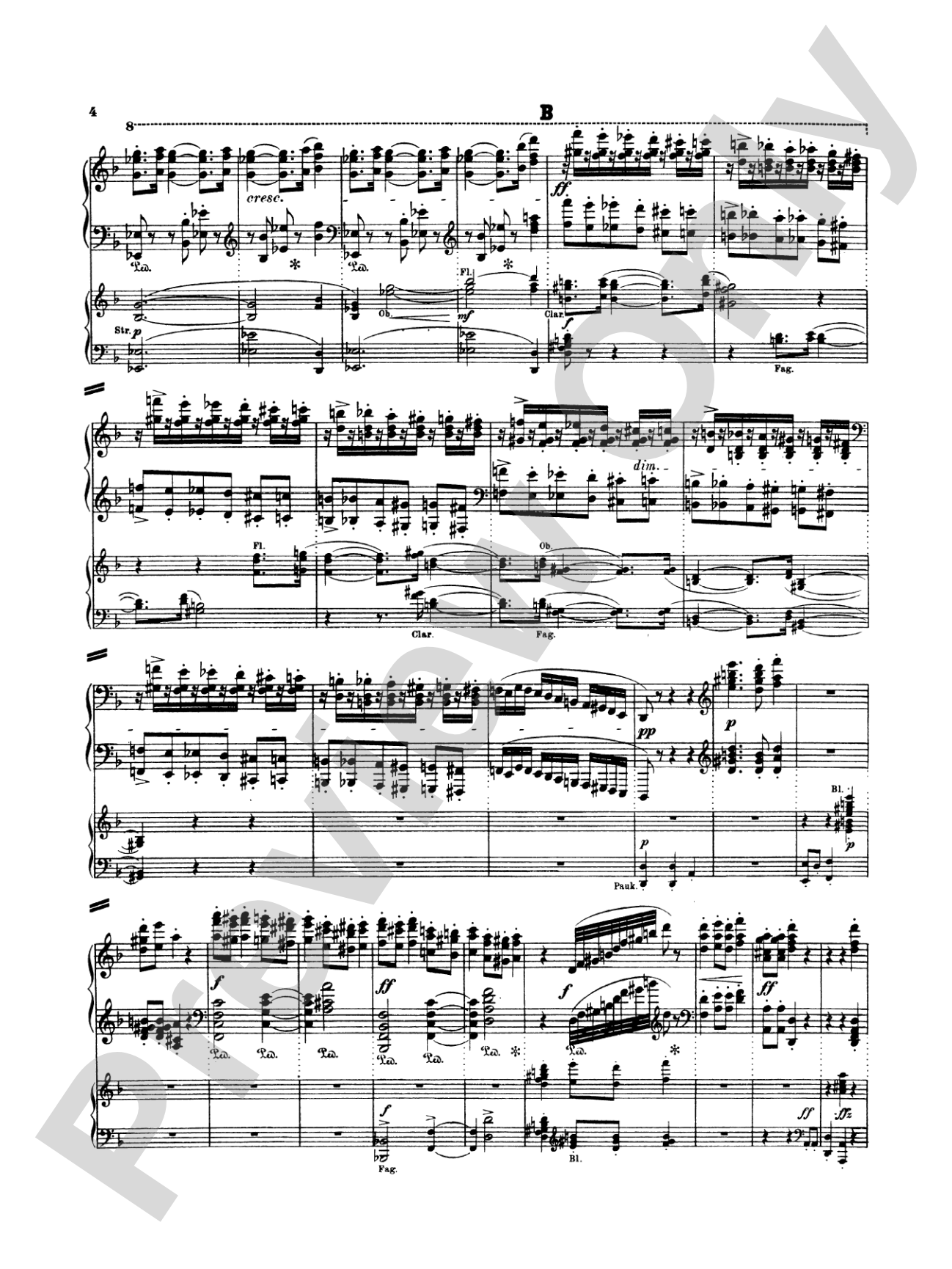 Strauss: Burleske: Piano Duo (2 Pianos, 4 Hands) Book (2 copies required)