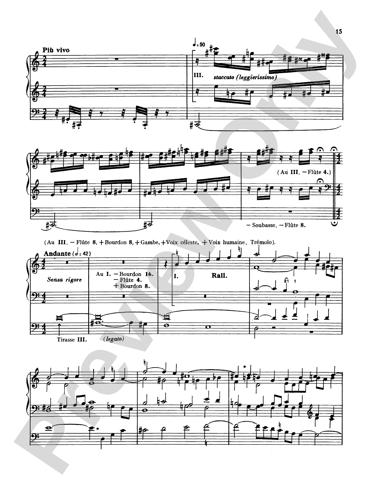 Tournemire: Sacred Symphony: Organ Sheet
