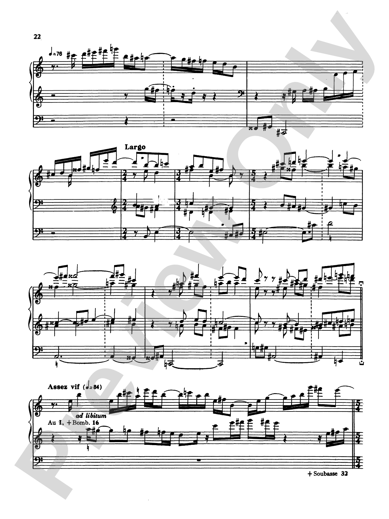 Tournemire: Sacred Symphony: Organ Sheet