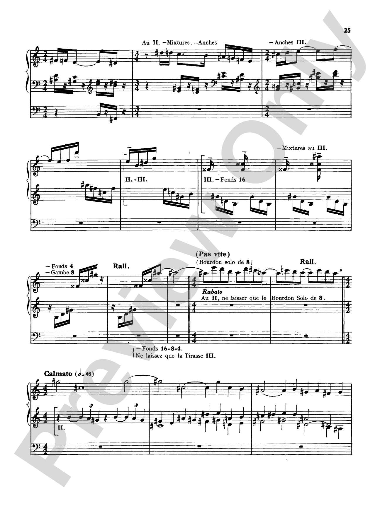 Tournemire: Sacred Symphony: Organ Sheet