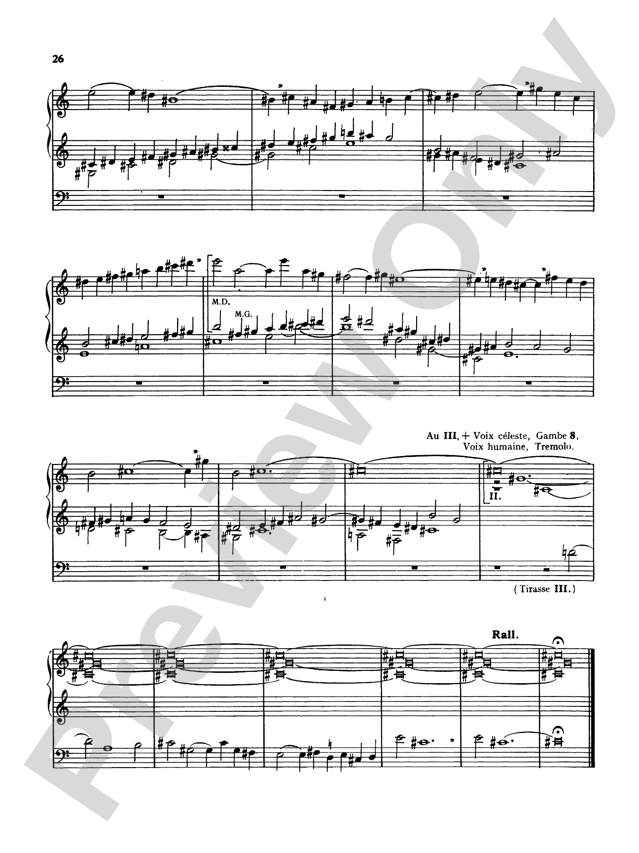 Tournemire: Sacred Symphony: Organ Sheet