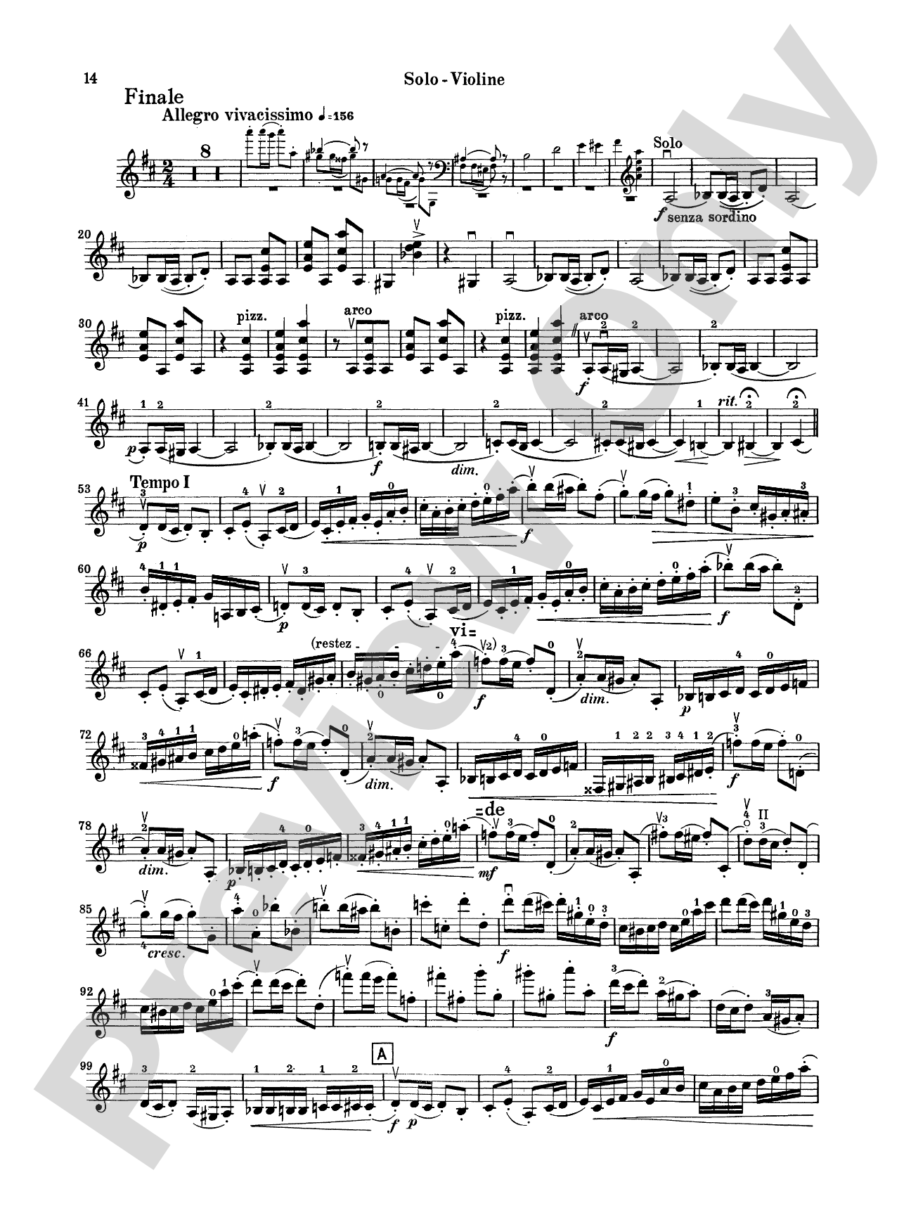 Tchaikovsky: Violin Concerto in D Major, Op. 35: Violin Book