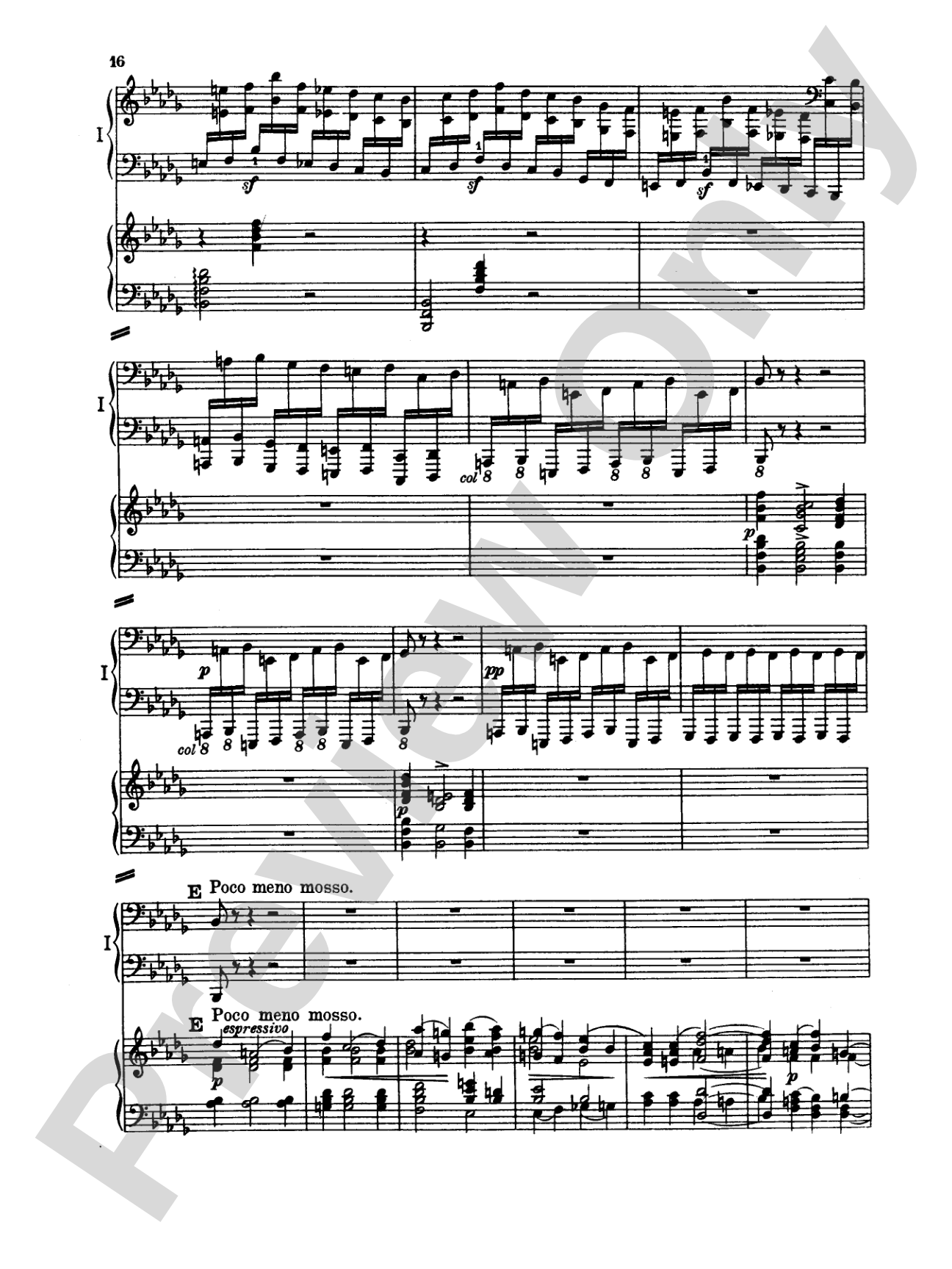 Tchaikovsky: Piano Concerto No. 1 in B flat Minor, Op. 23: Piano Duo (2 Pianos, 4 Hands) Book (2 copies required)