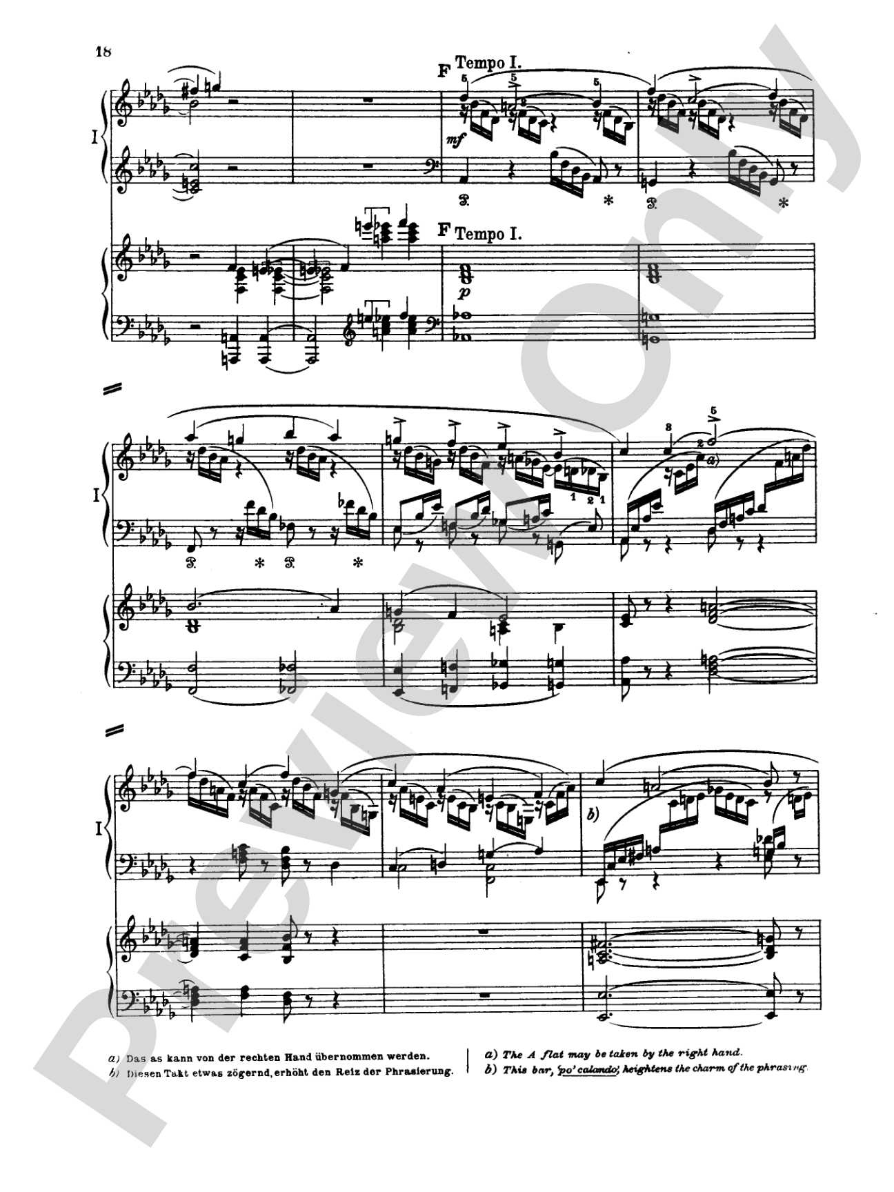 Tchaikovsky: Piano Concerto No. 1 in B flat Minor, Op. 23: Piano Duo (2 Pianos, 4 Hands) Book (2 copies required)