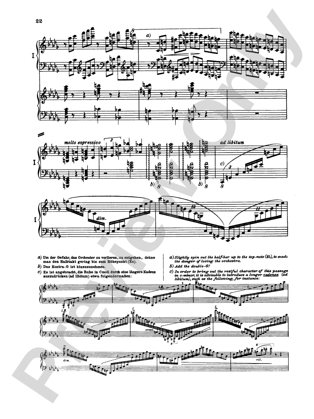 Tchaikovsky: Piano Concerto No. 1 in B flat Minor, Op. 23: Piano Duo (2 Pianos, 4 Hands) Book (2 copies required)