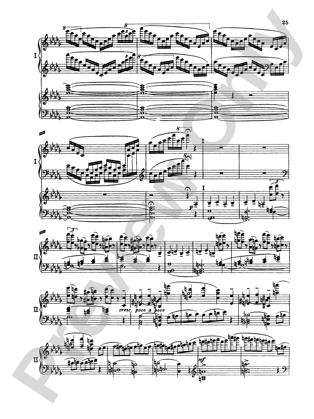 Tchaikovsky: Piano Concerto No. 1 in B flat Minor, Op. 23: Piano Duo (2 Pianos, 4 Hands) Book (2 copies required)