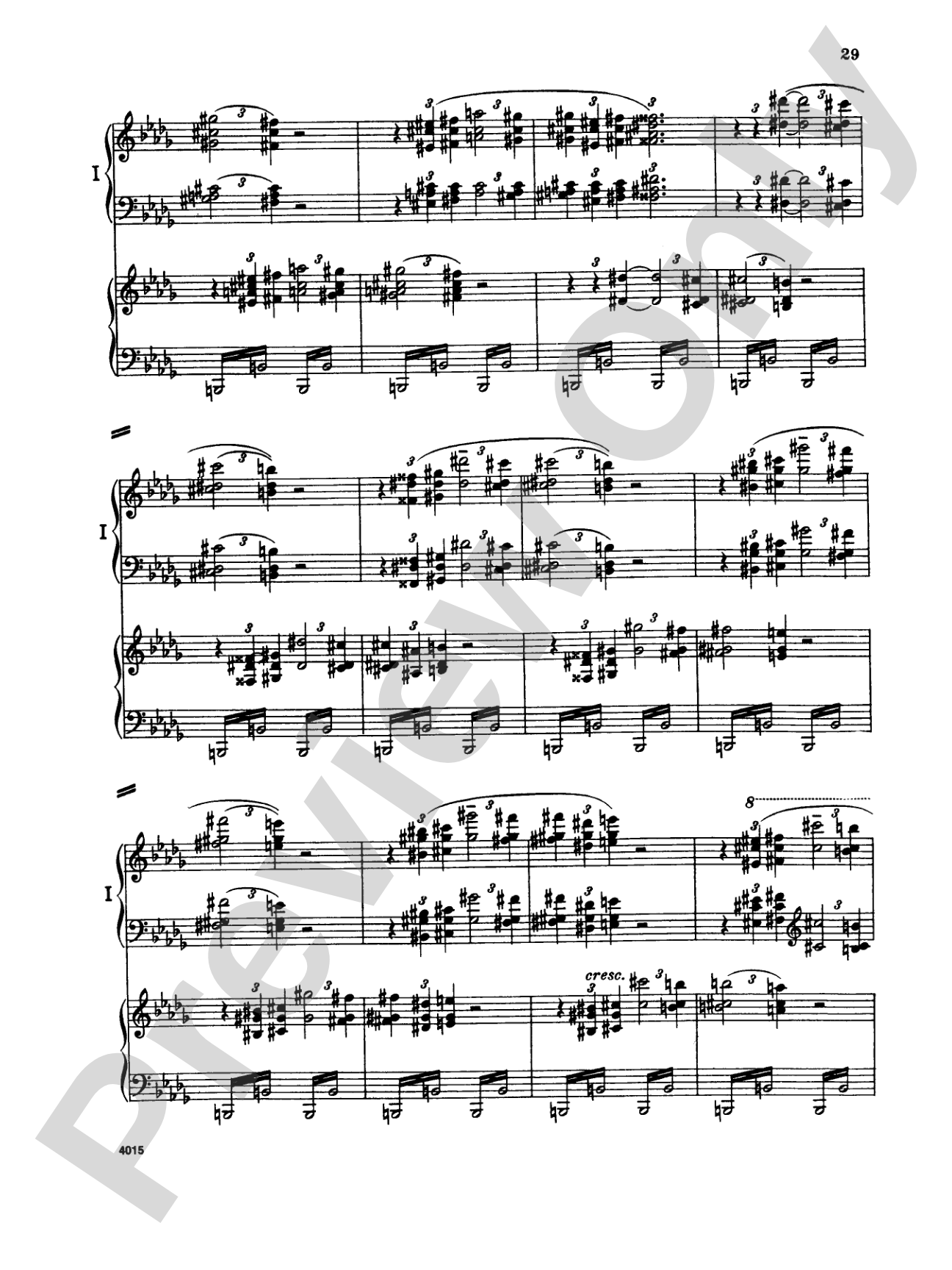 Tchaikovsky: Piano Concerto No. 1 in B flat Minor, Op. 23: Piano Duo (2 Pianos, 4 Hands) Book (2 copies required)