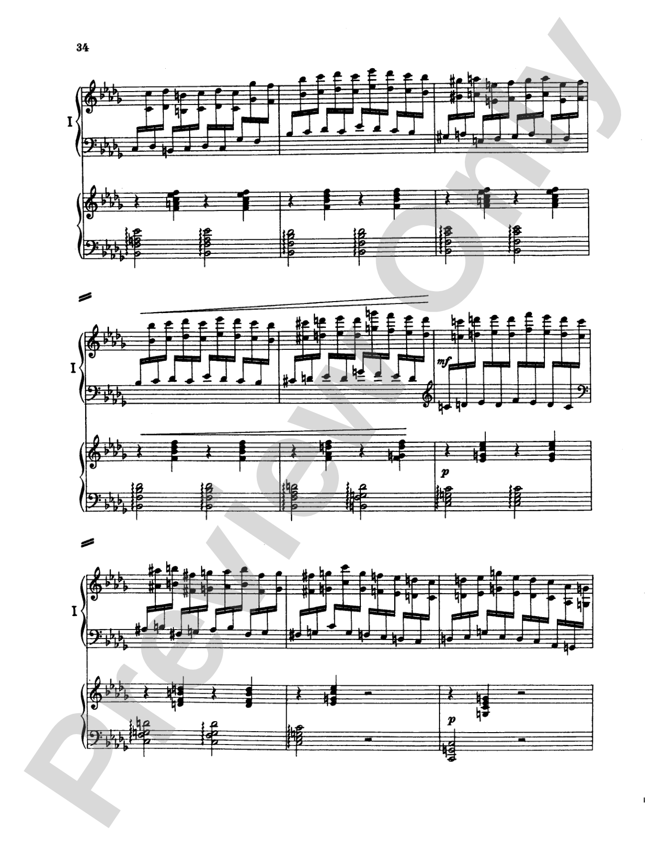 Tchaikovsky: Piano Concerto No. 1 in B flat Minor, Op. 23: Piano Duo (2 Pianos, 4 Hands) Book (2 copies required)