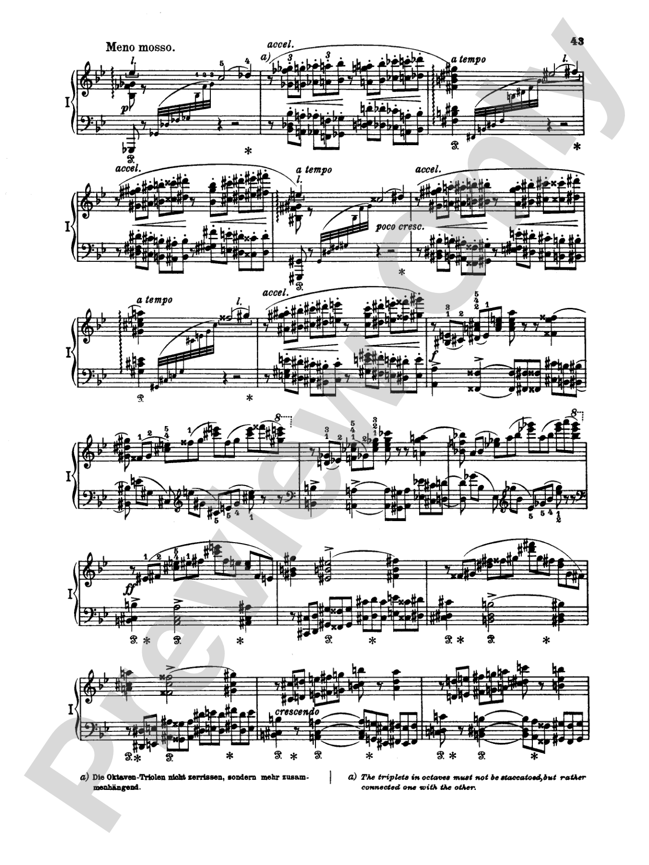 Tchaikovsky: Piano Concerto No. 1 in B flat Minor, Op. 23: Piano Duo (2 Pianos, 4 Hands) Book (2 copies required)