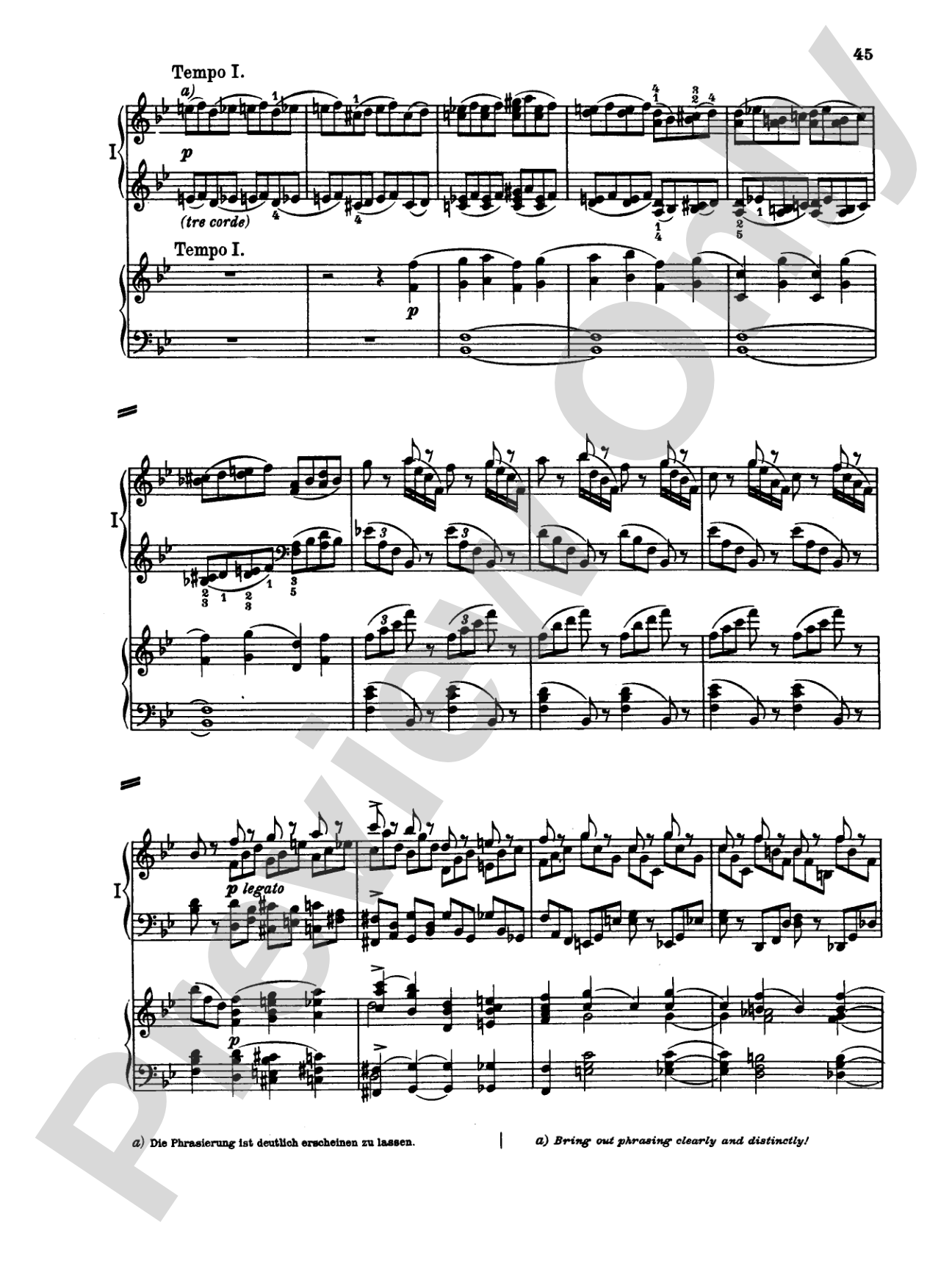 Tchaikovsky: Piano Concerto No. 1 in B flat Minor, Op. 23: Piano Duo (2 Pianos, 4 Hands) Book (2 copies required)