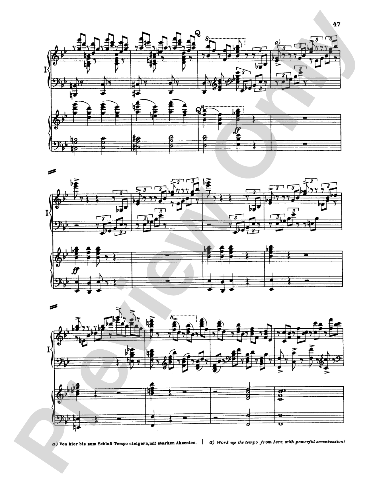 Tchaikovsky: Piano Concerto No. 1 in B flat Minor, Op. 23: Piano Duo (2 Pianos, 4 Hands) Book (2 copies required)