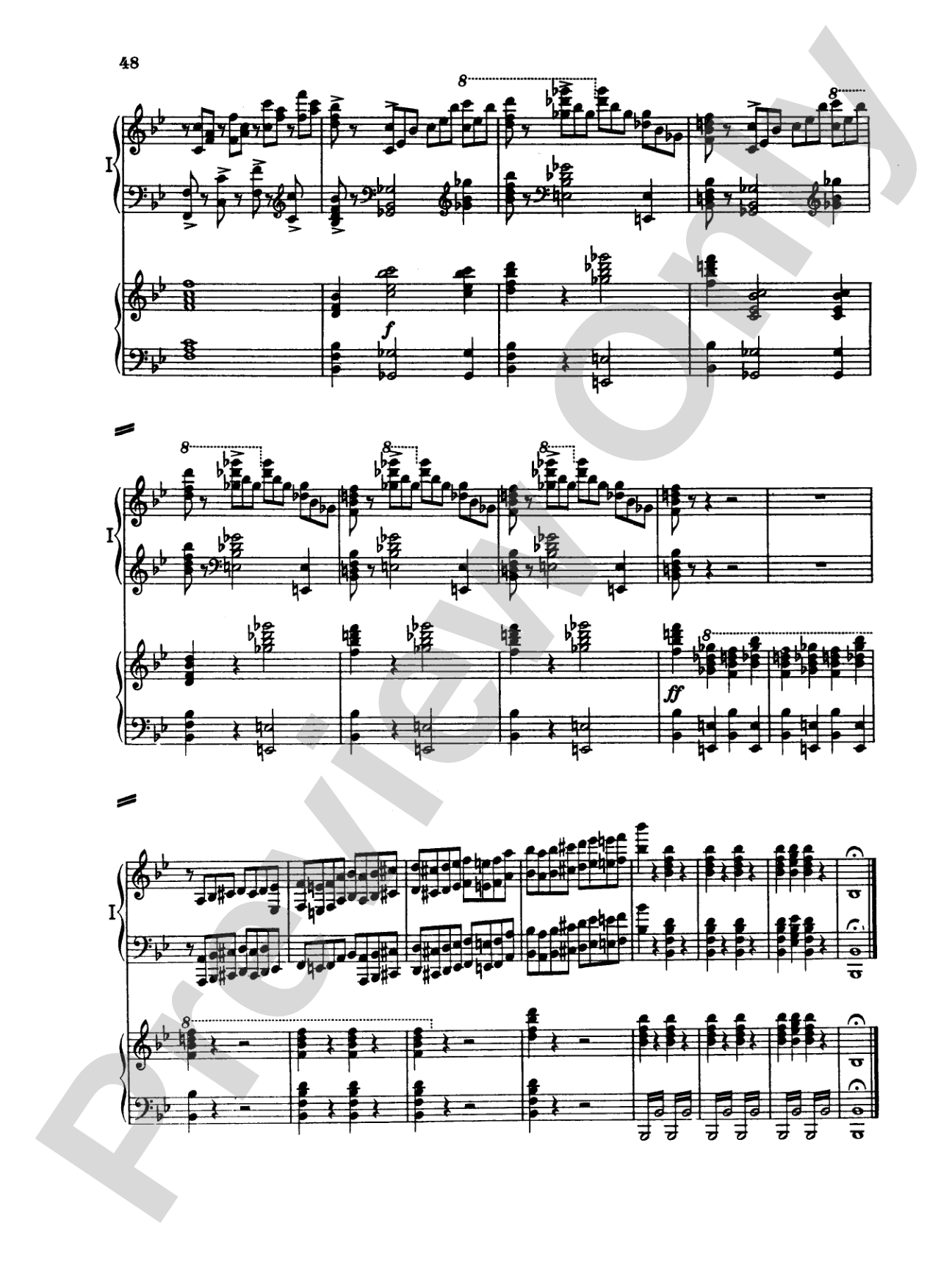 Tchaikovsky: Piano Concerto No. 1 in B flat Minor, Op. 23: Piano Duo (2 Pianos, 4 Hands) Book (2 copies required)