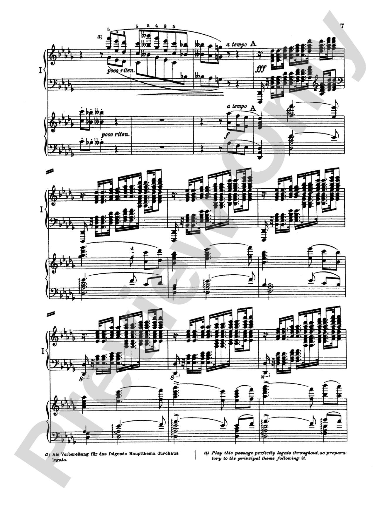 Tchaikovsky: Piano Concerto No. 1 in B flat Minor, Op. 23: Piano Duo (2 Pianos, 4 Hands) Book (2 copies required)