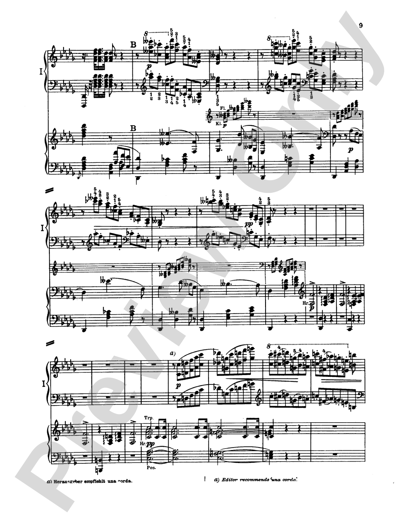 Tchaikovsky: Piano Concerto No. 1 in B flat Minor, Op. 23: Piano Duo (2 Pianos, 4 Hands) Book (2 copies required)
