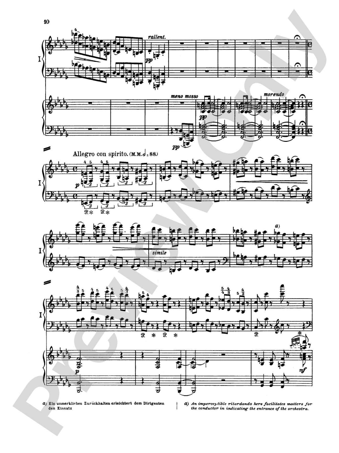 Tchaikovsky: Piano Concerto No. 1 in B flat Minor, Op. 23: Piano Duo (2 Pianos, 4 Hands) Book (2 copies required)