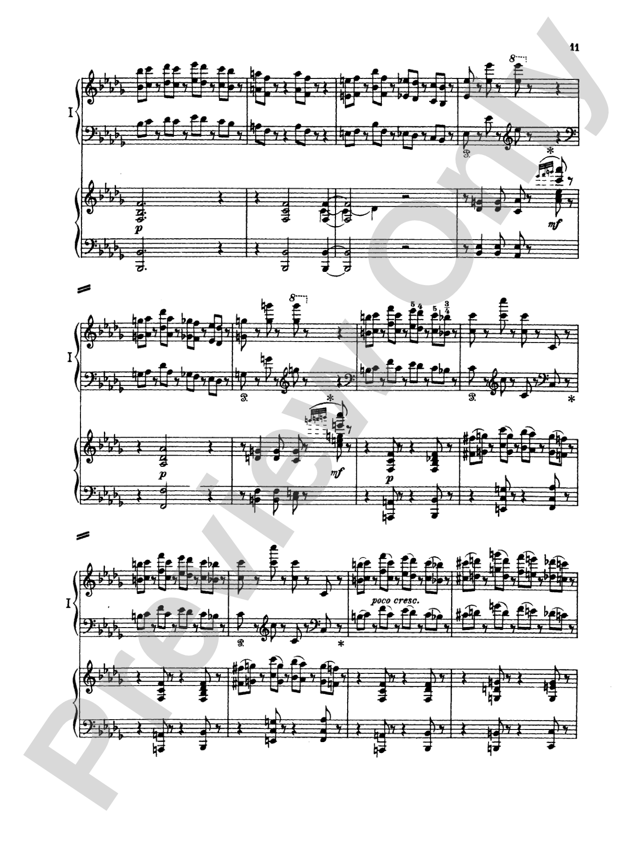 Tchaikovsky: Piano Concerto No. 1 in B flat Minor, Op. 23: Piano Duo (2 Pianos, 4 Hands) Book (2 copies required)