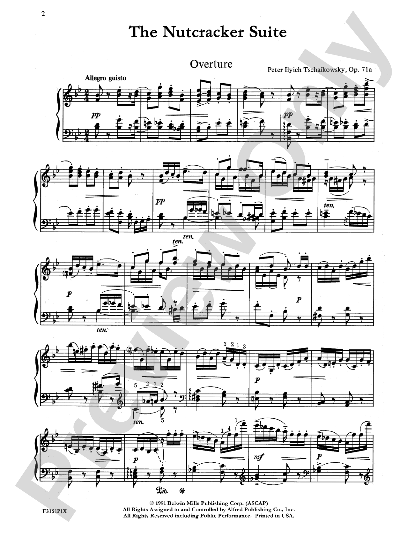 Tchaikovsky: The Nutcracker Suite, Op. 71A: Piano