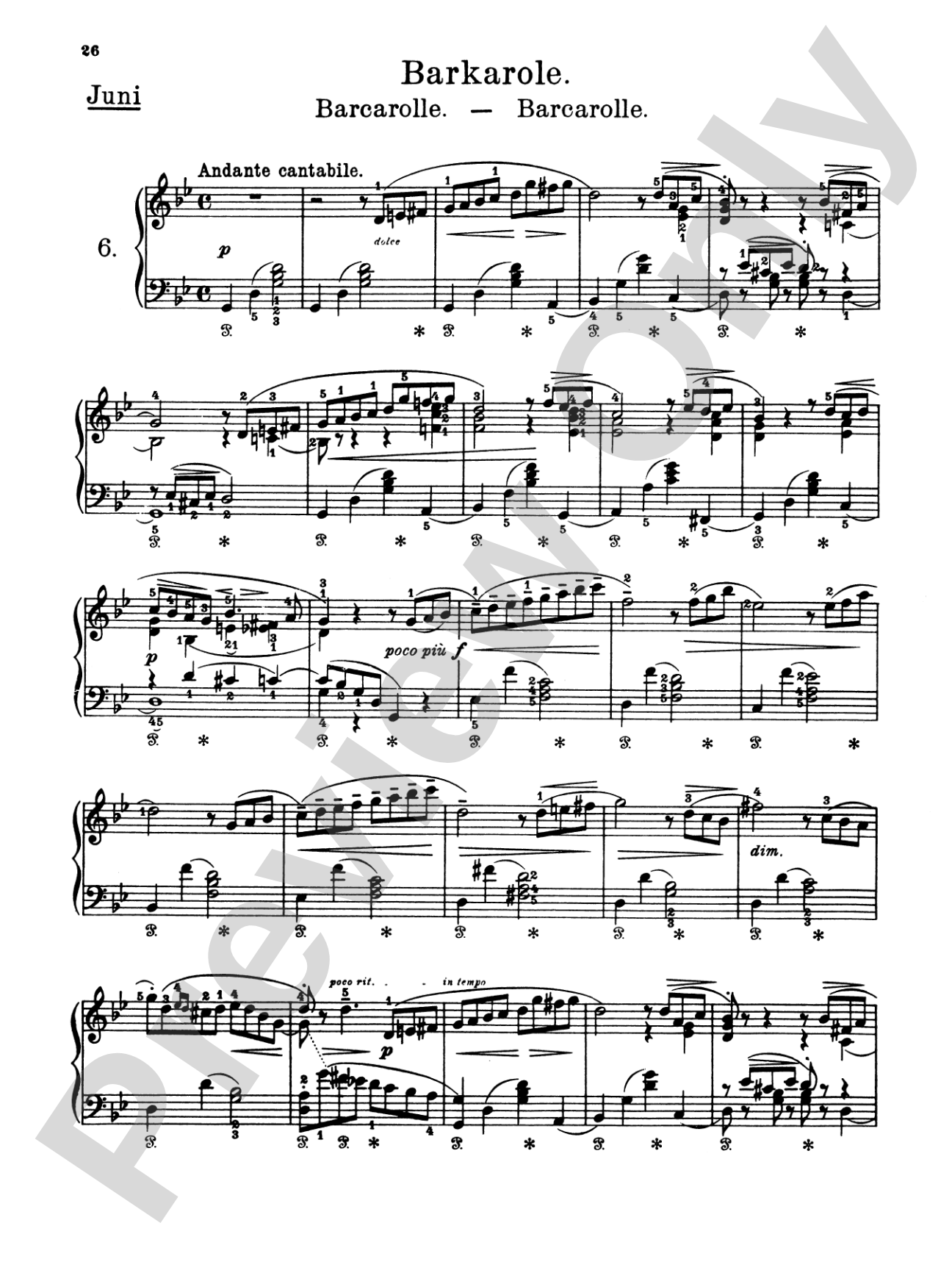 Tchaikovsky: The Seasons, Op. 37A