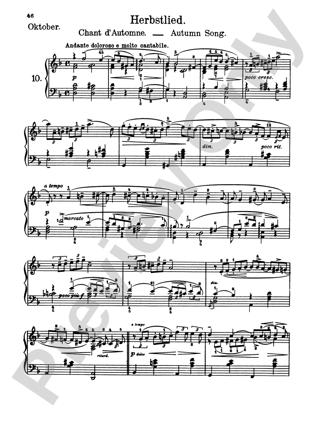 Tchaikovsky: The Seasons, Op. 37A