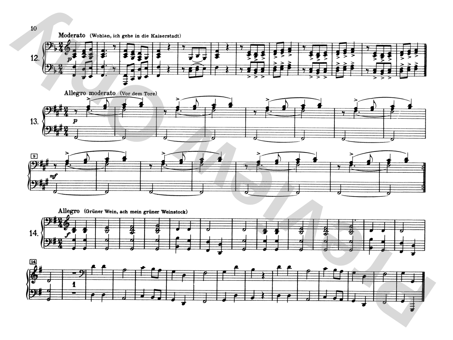 Tchaikovsky: Russian Folksongs: Piano Duet (1 Piano, 4 Hands) Comb Bound Book
