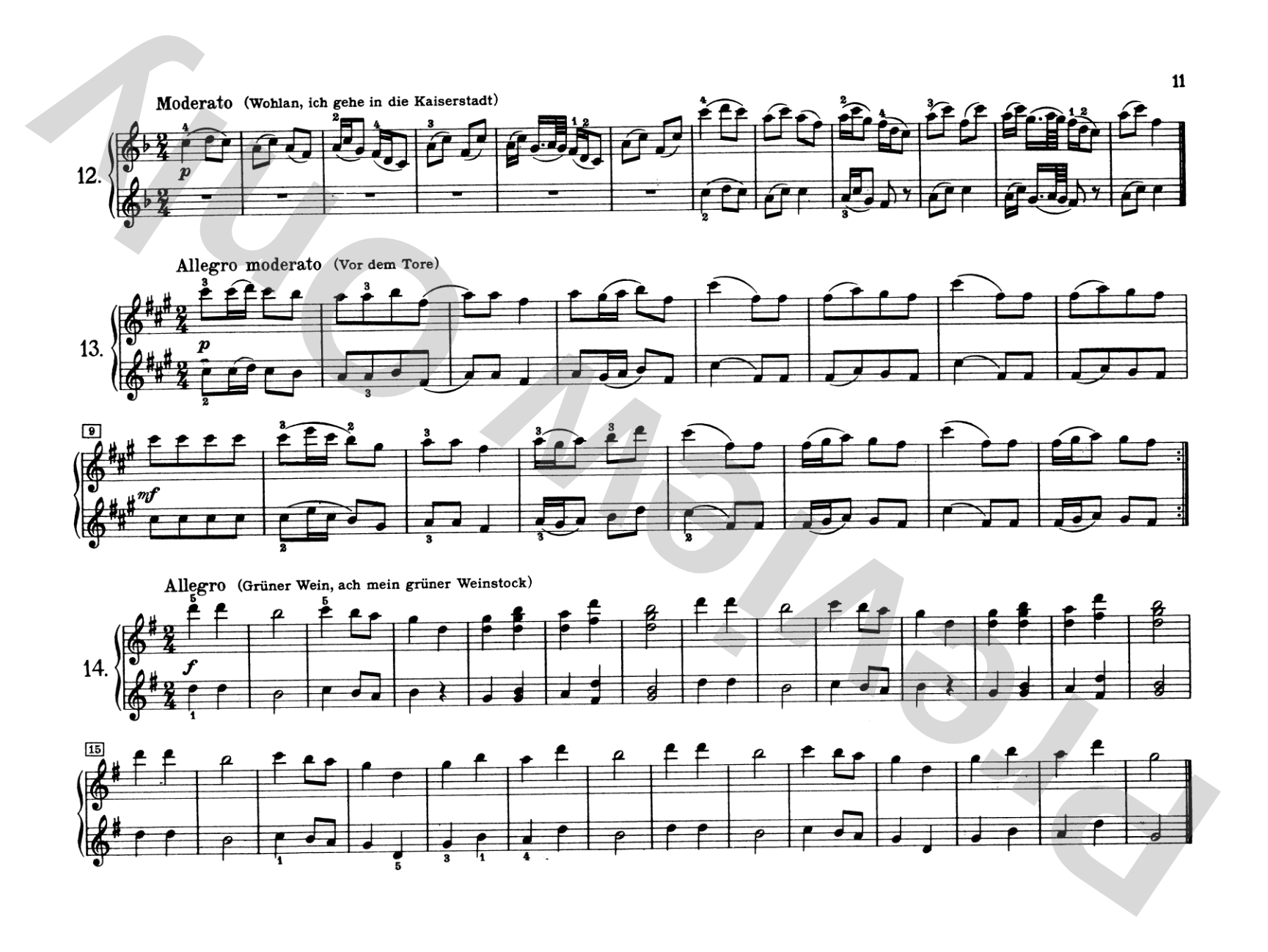Tchaikovsky: Russian Folksongs: Piano Duet (1 Piano, 4 Hands) Comb Bound Book