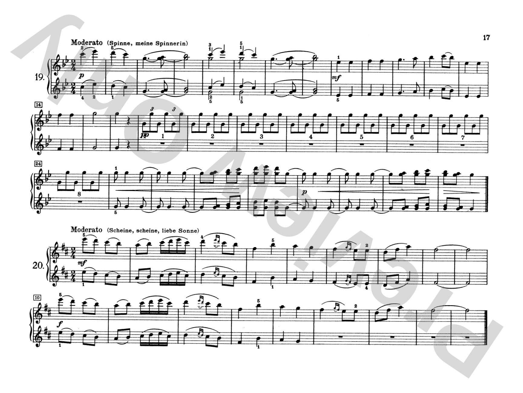 Tchaikovsky: Russian Folksongs: Piano Duet (1 Piano, 4 Hands) Comb Bound Book
