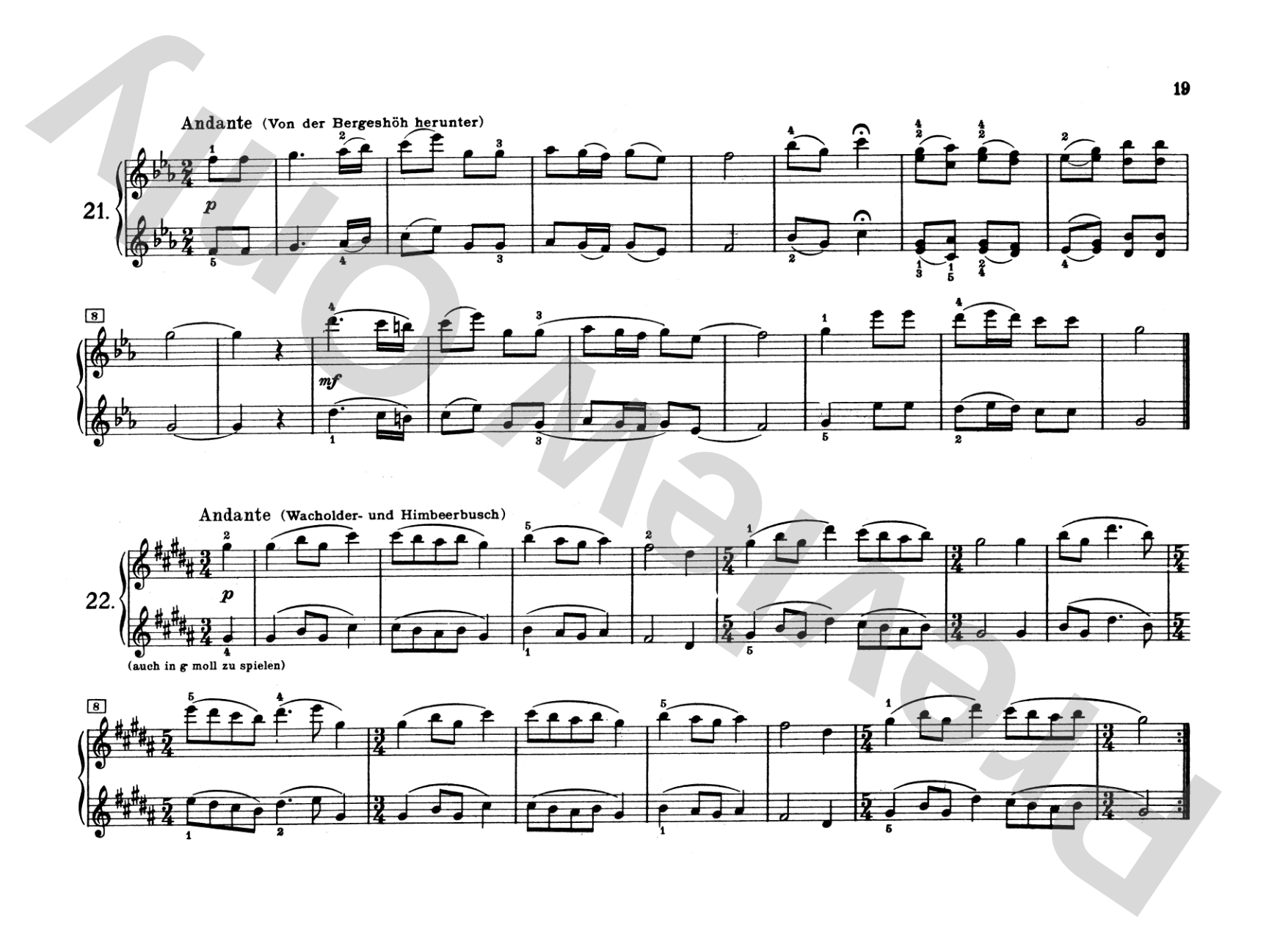 Tchaikovsky: Russian Folksongs: Piano Duet (1 Piano, 4 Hands) Comb Bound Book