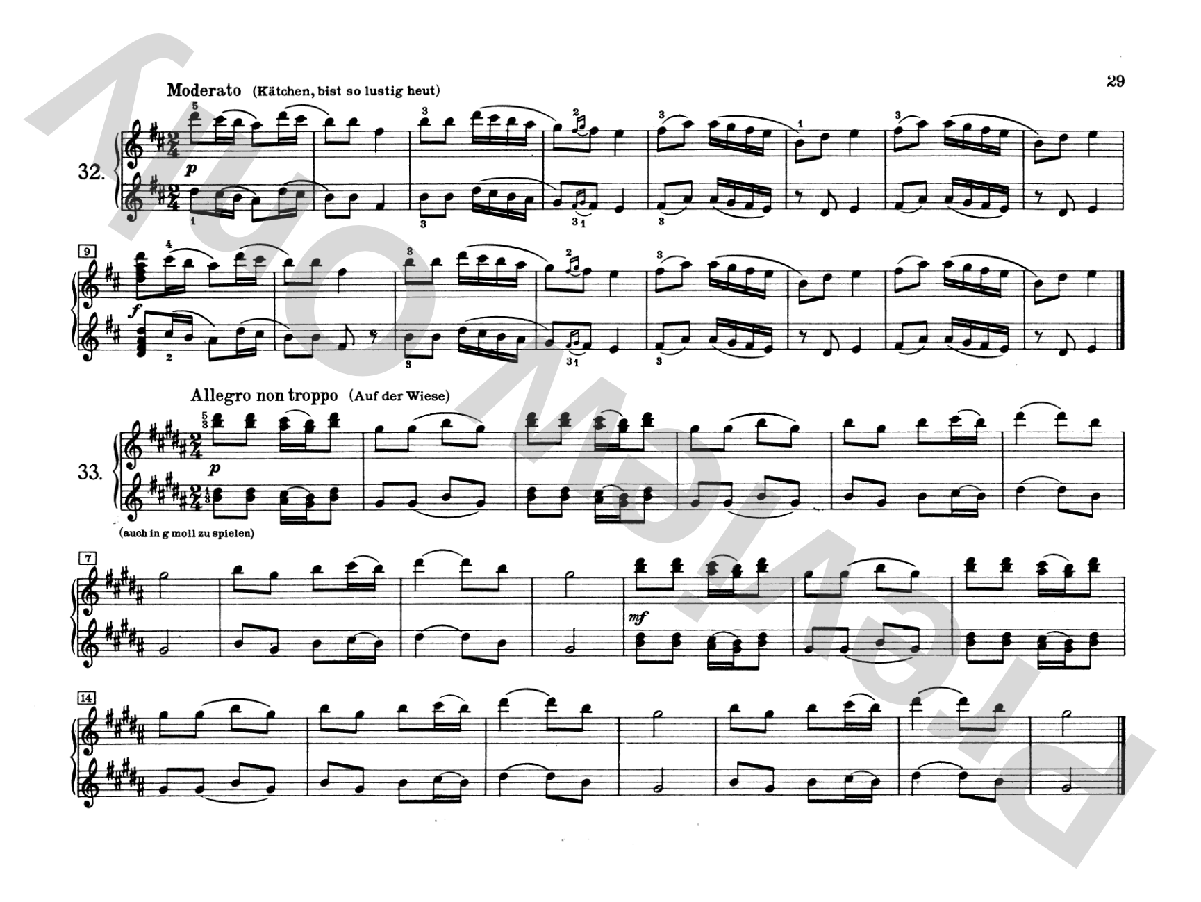 Tchaikovsky: Russian Folksongs: Piano Duet (1 Piano, 4 Hands) Comb Bound Book