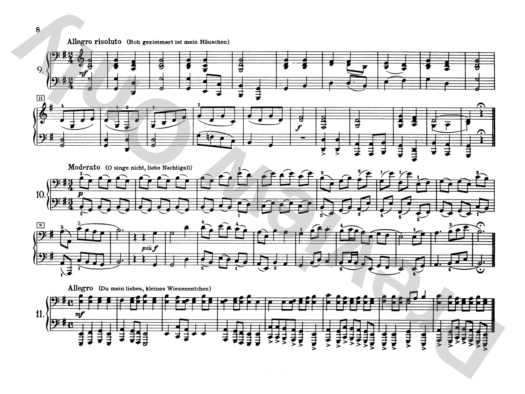 Tchaikovsky: Russian Folksongs: Piano Duet (1 Piano, 4 Hands) Comb Bound Book