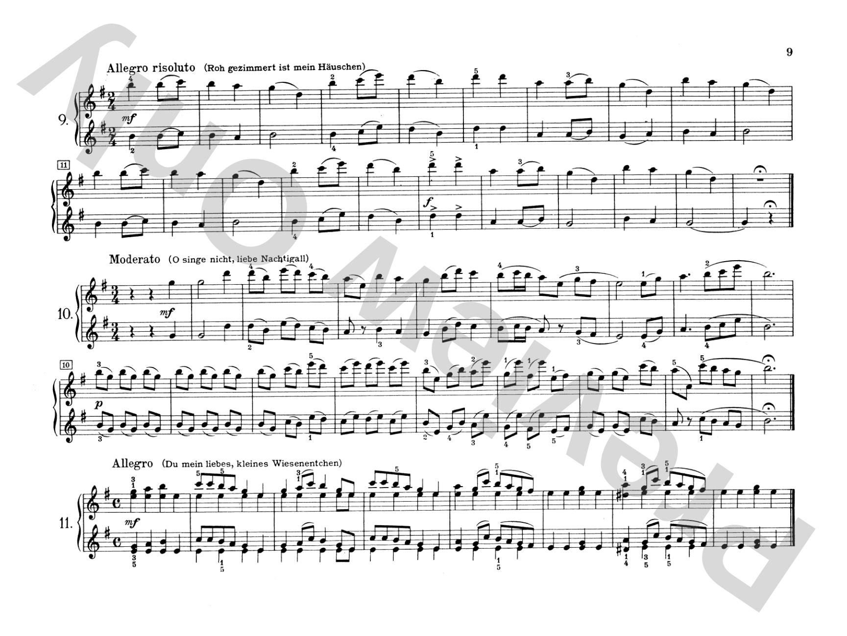 Tchaikovsky: Russian Folksongs: Piano Duet (1 Piano, 4 Hands) Comb Bound Book